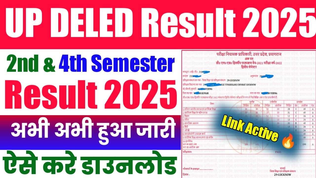 UP DELED Result 2025