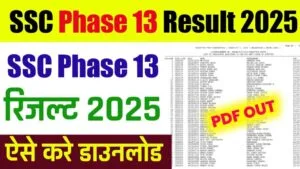 SSC Phase 13 Result 2025