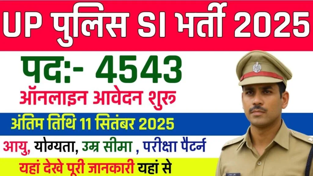 UP Police SI Recruitment 2025