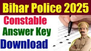 Bihar Police Constable Answer Key 2025 Download
