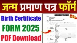 Birth Certificate Form Download 2025