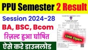 PPU Semester 2 Result 2024-28