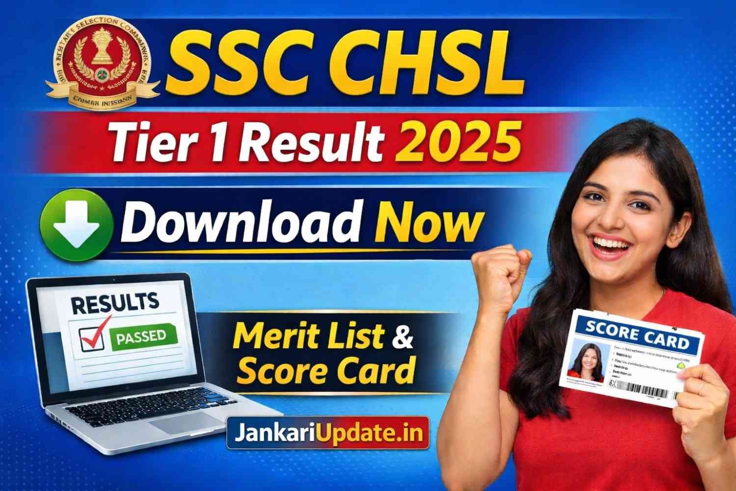 SSC CHSL Tier 1 Result 2025