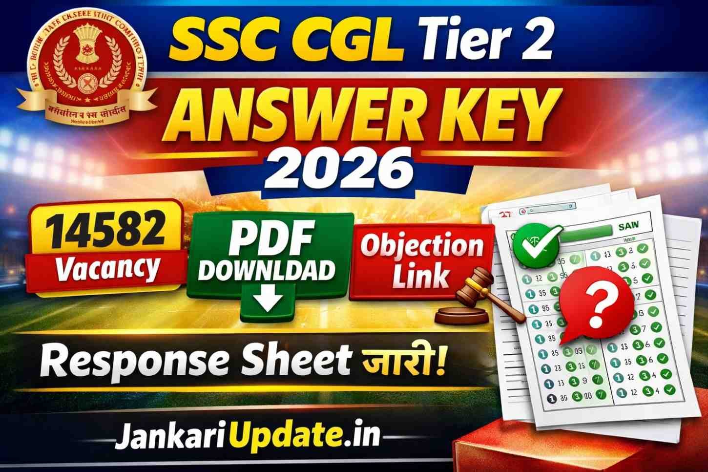 SSC CGL Tier 2 Answer Key 2026