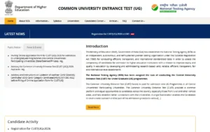CUET UG Admission 2026 Online Apply
