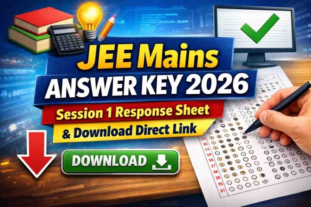 JEE Mains Answer Key 2026