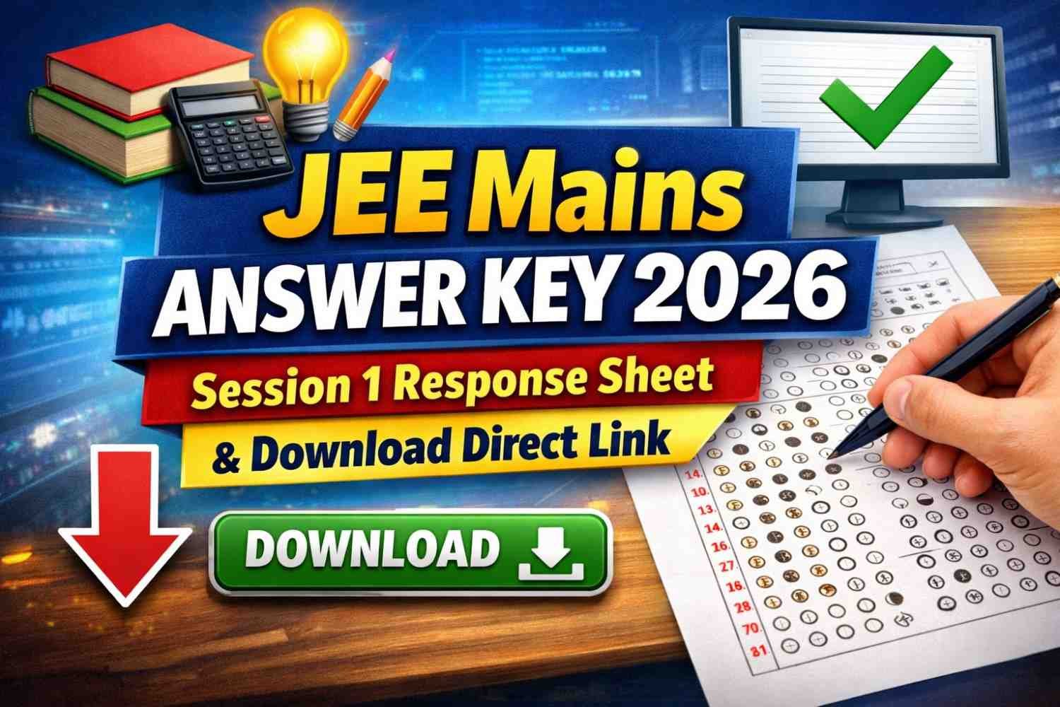 JEE Mains Answer Key 2026