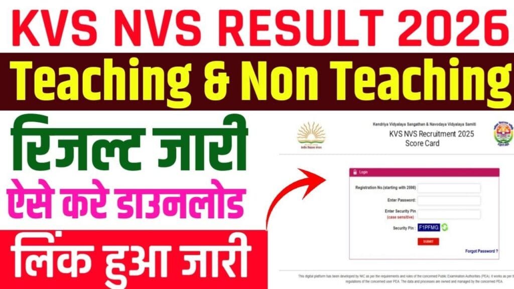 KVS NVS Result 2026