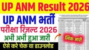 UP ANM Result 2026 Out