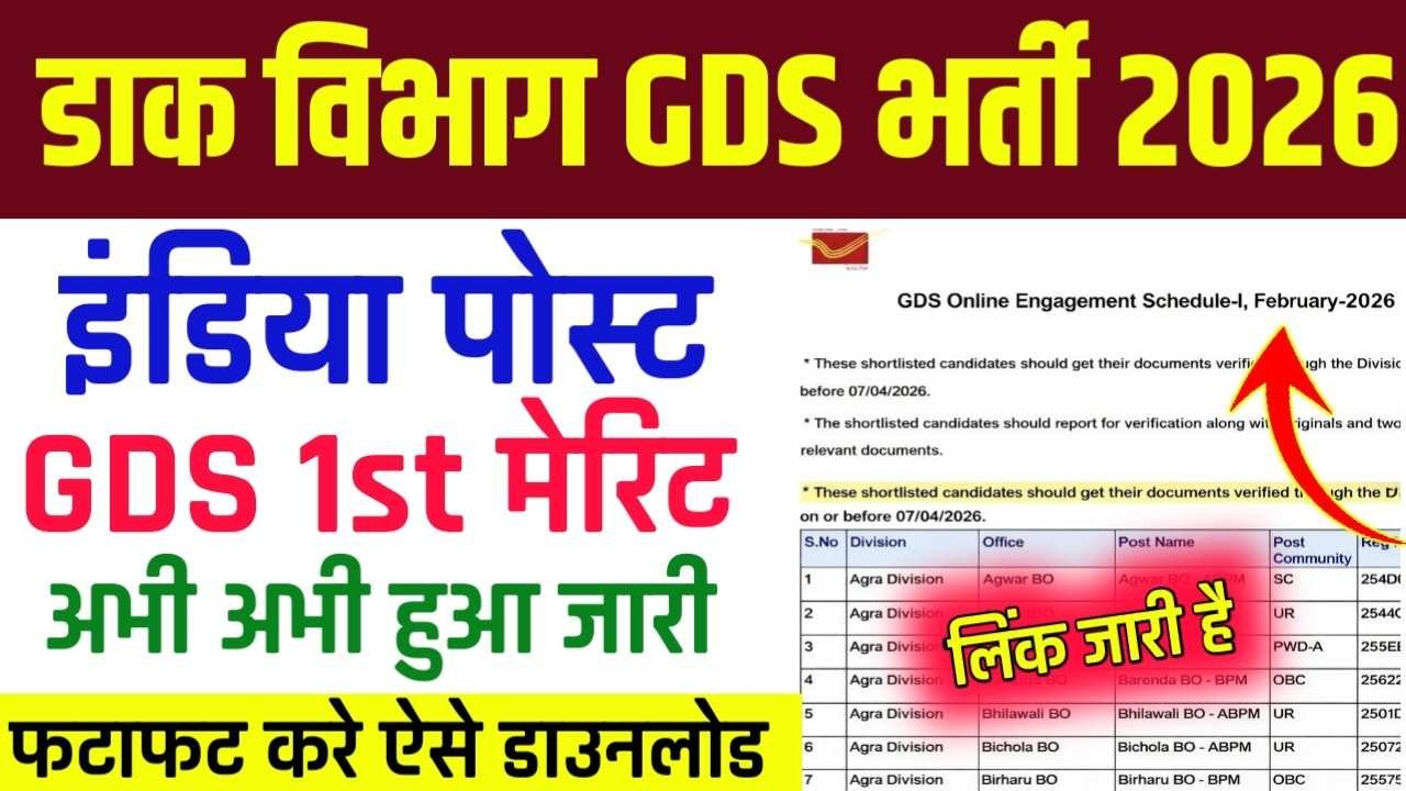 India Post GDS Result 2026