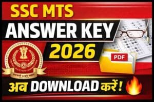 SSC MTS Answer Key 2026