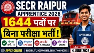 Railway SECR Raipur Apprentice 2026