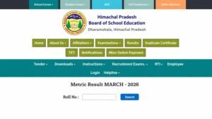 HPBOSE 10th Result 2026 Download 