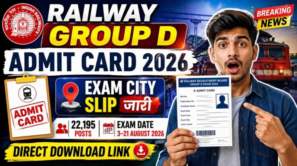 Railway Group D Admit Card 2026