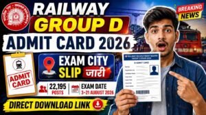 Railway Group D Admit Card 2026
