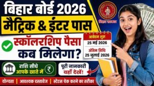 Bihar Board Matric & Inter Pass Scholarship 2026