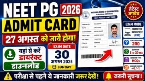 NEET PG Admit Card Download 2026