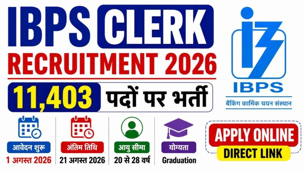 IBPS Clerk Recruitment 2026
