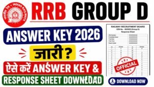 RRB Group D Answer Key 2026