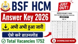 BSF HCM Answer Key 2026 Download