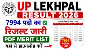 UP Lekhpal Result 2026