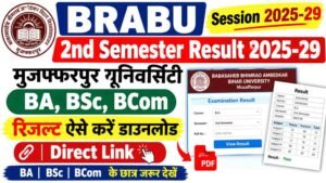 BRABU UG 2nd Semester Result 2025-29 Download